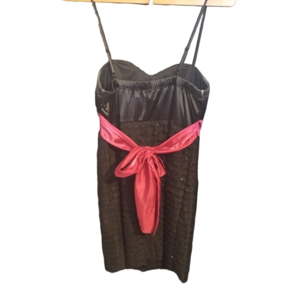 Ruby Rox Black and Pink Ruffle Dress - Picture 2 of 11